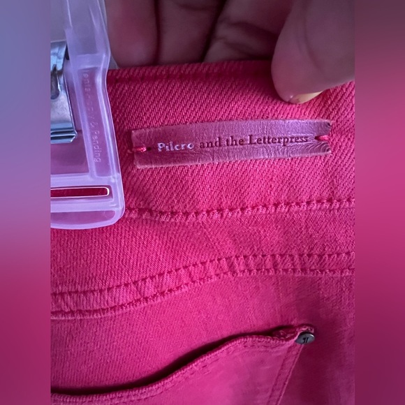 Pilcro and the letterpress Women’s Mid-Rise Ankle Jeans Pants 25 Pink - Picture 4 of 14